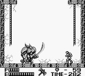 une photo d'Ã©cran de Castlevania 2 - Belmont s Revenge sur Nintendo Game Boy